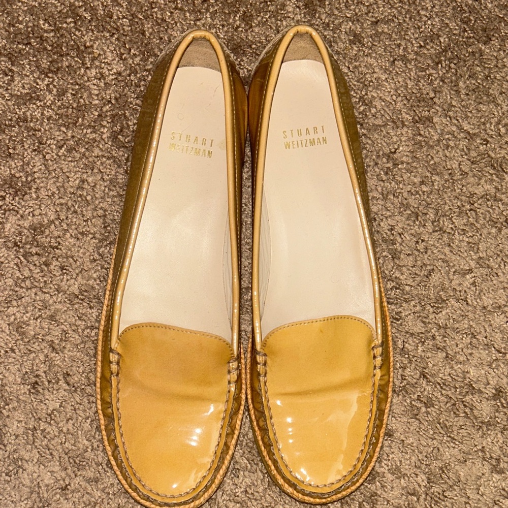 Stuart Weitzman Mustard Yellow Loafers